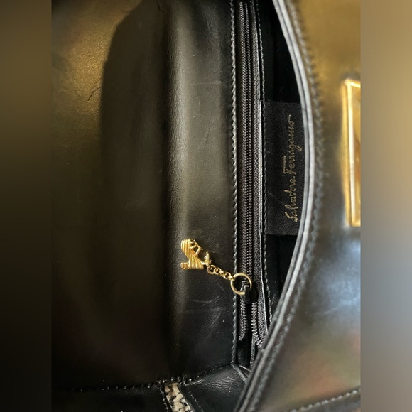 Ferragamo Small Black Shoulder bag - w/ COA - Picture 4 of 15